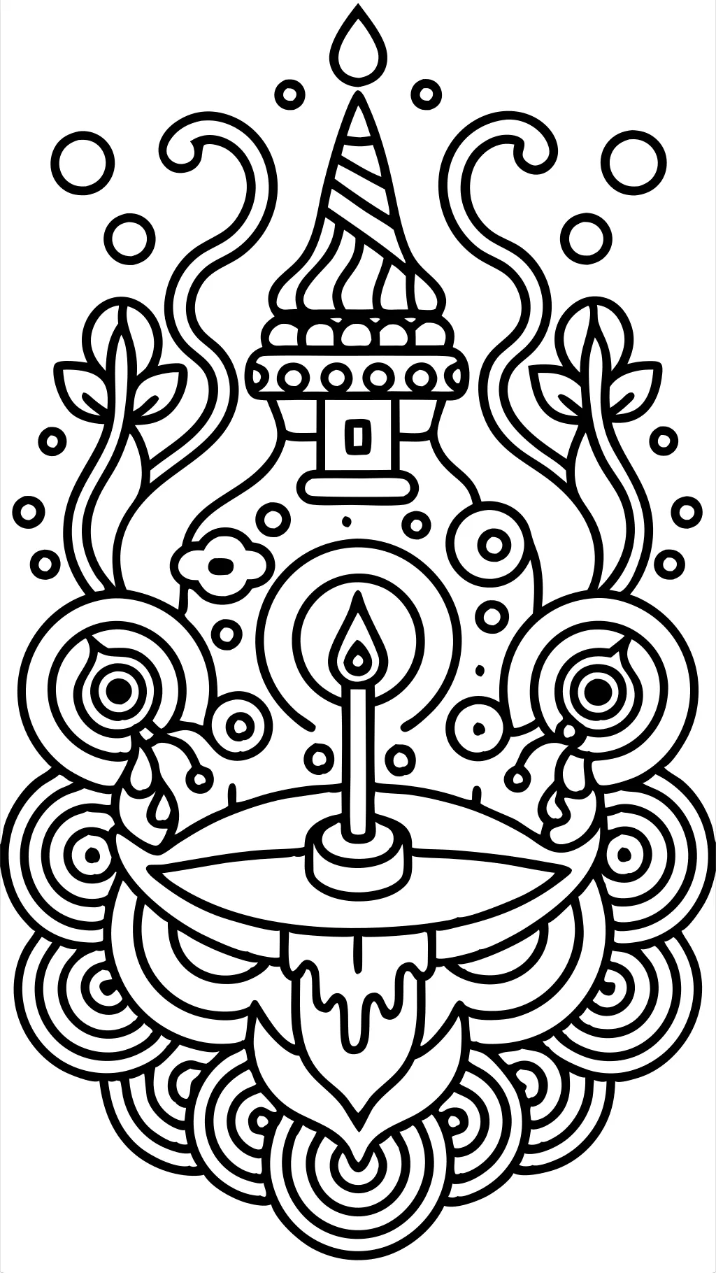 adult coloring pages trippy